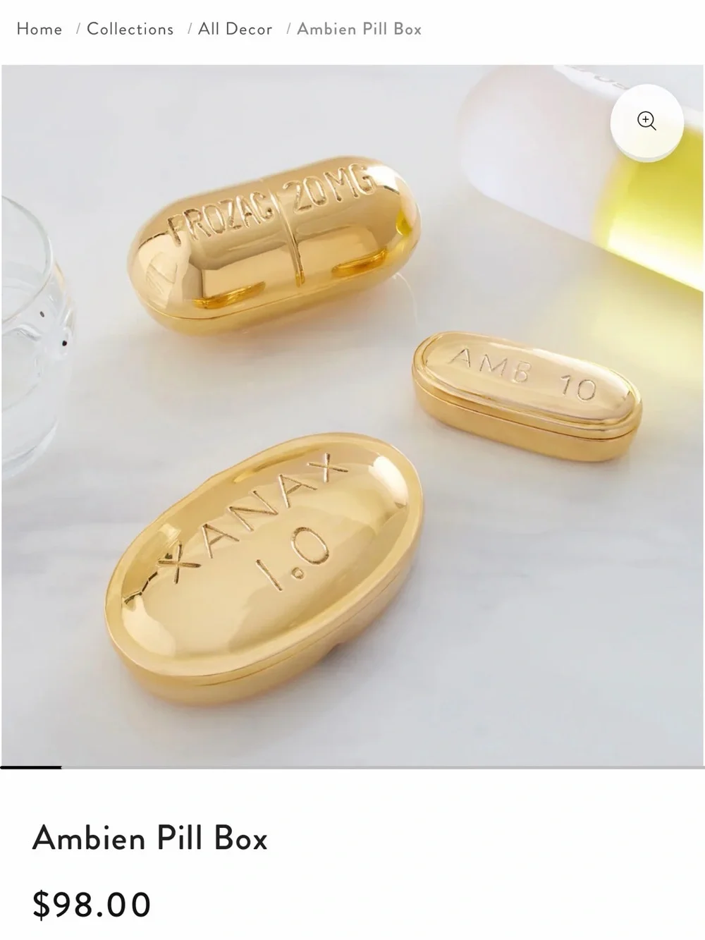 Jonathan Adler Ambien Pill Box - Picture 2 of 9